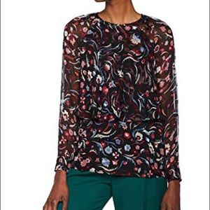 LK Bennett “Ally” Silk Top Size 8